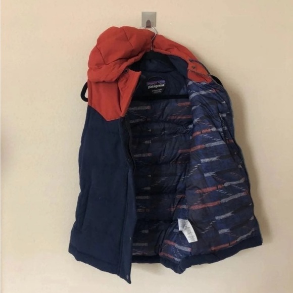 Patagonia womens bivy vest navy orange - Picture 2 of 5
